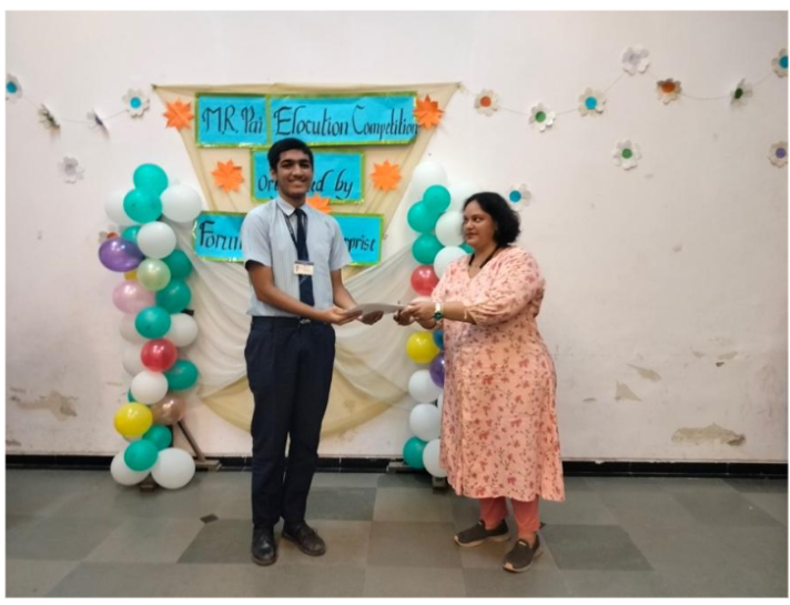 M. R. Pai Elocution Competition held on 3rd September 2024